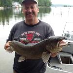 Don Lafleur with his 30-inch lake trout.