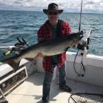 Eric and his 20 lb. salmon!