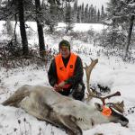 Roman Pillwein with his nice Caribou.