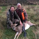 Bob Valcov guides Jesse G. to his first buck.